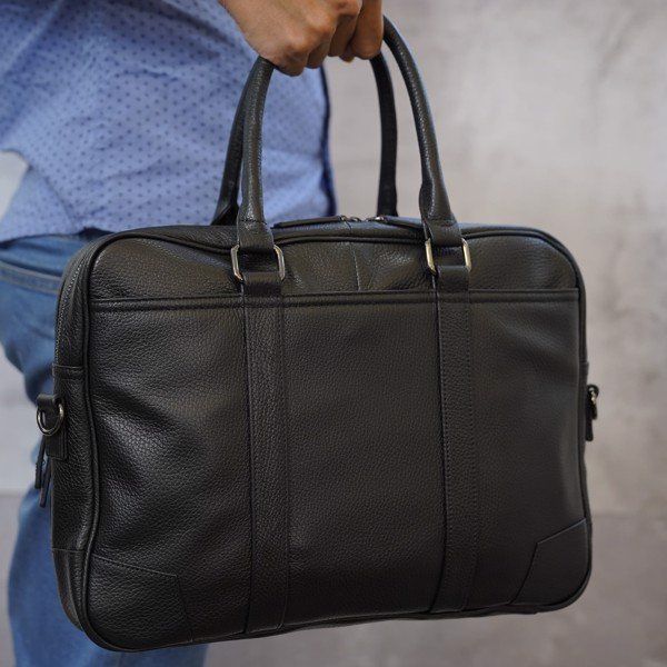 Cặp Xách Tay công sở Da Bò VEG Nhập Khẩu Đựng Laptop Bussiness Men SBM216