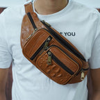 Túi Bao Tử Da Bò Thật RETRO Đeo Chéo Ngực Và Thắt Lưng SBM208