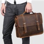 Cặp Da Thật Xách Tay Đựng Laptop Classic Style SBM199