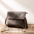 Túi Da Bò Sáp Đeo Chéo Chứa Ipad Classic SBM195