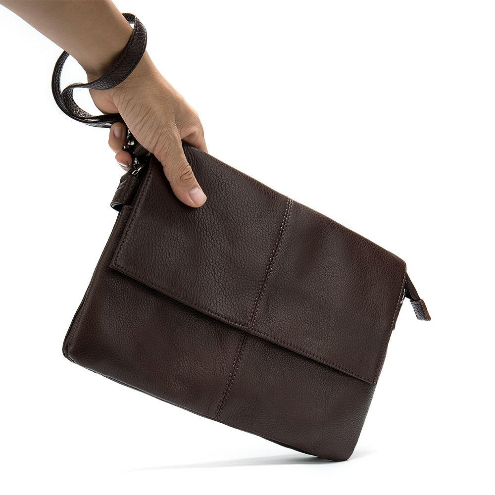 Túi Da Bò Thật Đeo Chéo & Clutch Cầm Tay Đựng IPad - Classic SBM188