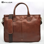 Cặp Xách Tay Da Bò VEG Nhập Khẩu Đựng Laptop RETRO TUDA SBM185