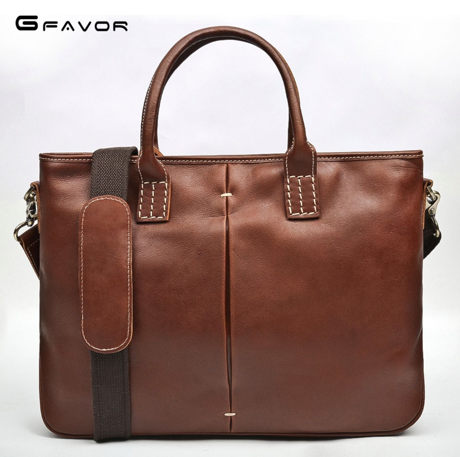 Cặp Xách Tay Da Bò VEG Nhập Khẩu Đựng Laptop RETRO TUDA SBM185