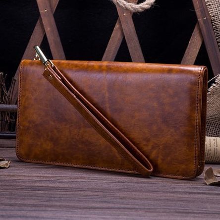 Ví Dài Cầm Tay Da Bò VEG Nhập Khẩu Berry & Ken TUDA W179