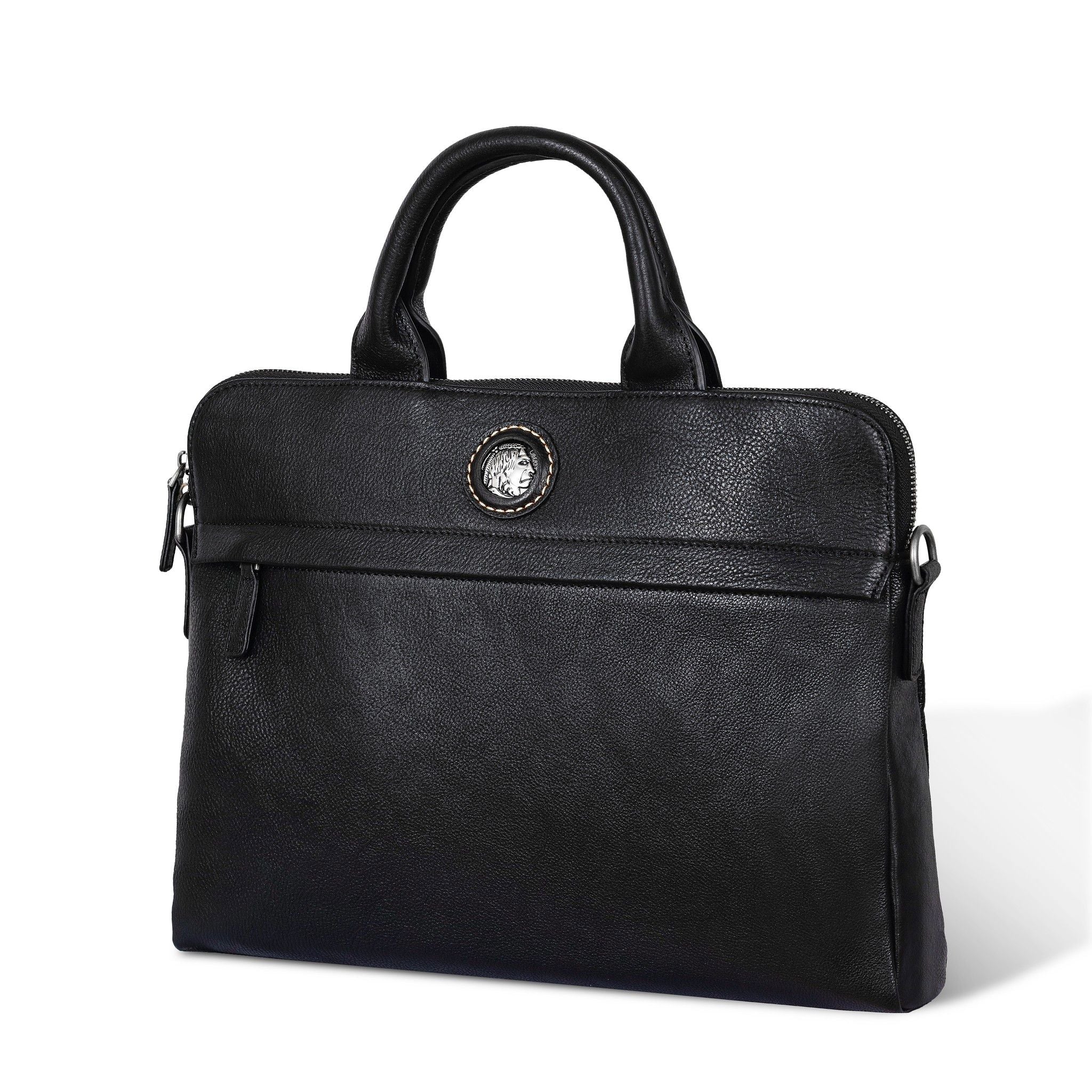 Cặp Da Bò VEG Cao Cấp Xách Tay Đựng Laptop & Hồ Sơ Bussiness Men SBM166