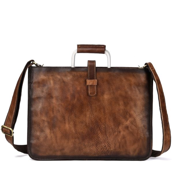 Cặp Da Bò VEG Italy Đeo Vai & Xách Tay chứa iPad Cho Dân Kinh Doanh Limited SBM170