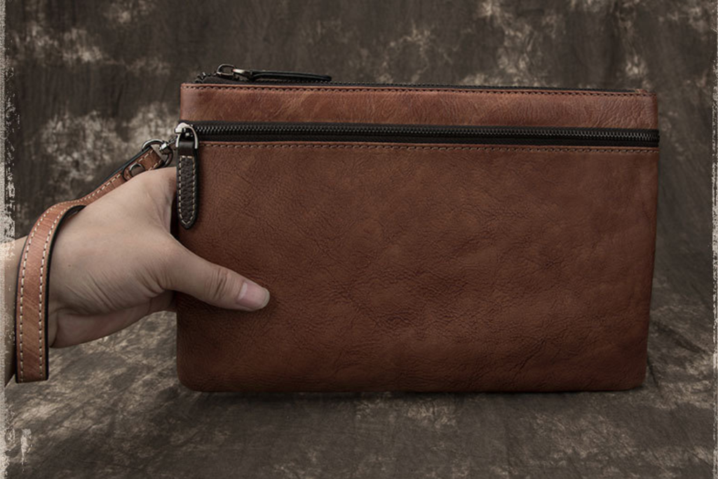 CLUTCH cầm tay da bò thật phong cách cổ điển CLH153