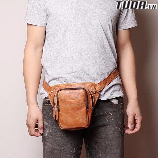 Túi Da Bò Thật đeo chéo ngực thắt lưng Modern Style SBM138