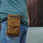 Túi da thật đeo hông, thắt lưng đựng điện thoại SBM140