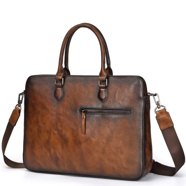 Túi da bò thật RETRO chứa laptop cho dân kinh doanh, công sở TUDA SBM152