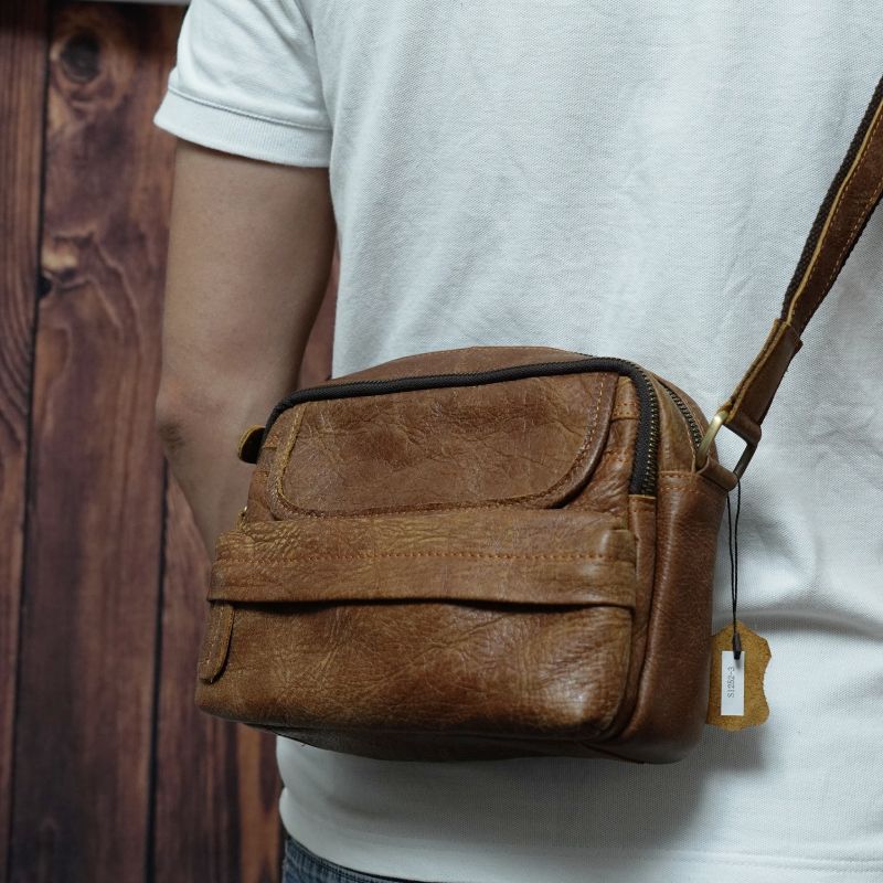 Túi Da Bò Thật Đeo chéo - Classic Edition SBM133