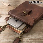 Túi da bò thật đeo chéo nhỏ gọn Berry & Ken RETRO - Classic edition SBM118