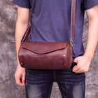 Túi trống da bò thật Berry & Ken VINTAGE SBM117