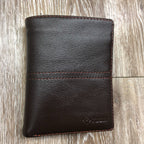 Ví Da Bò NAPPA Phối Chỉ Đứng Phong Cách Sang Trọng W331