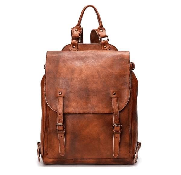 Balo Da Bò VEG Patina Đựng Laptop & Du Lịch Đa Chức Năng BPL359