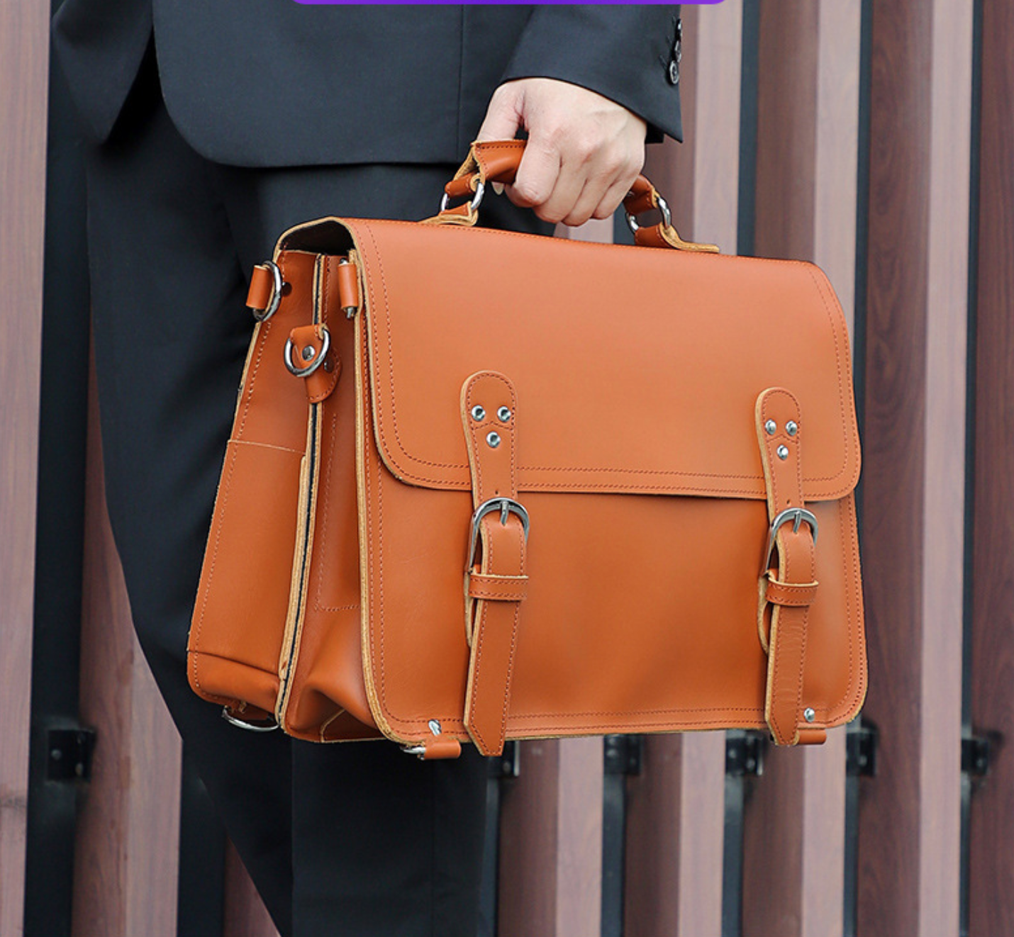 Cặp Da Doanh Nhân Cao Cấp Đựng Laptop & Hồ Sơ Đa Năng VINTAGE TUDA SBM337