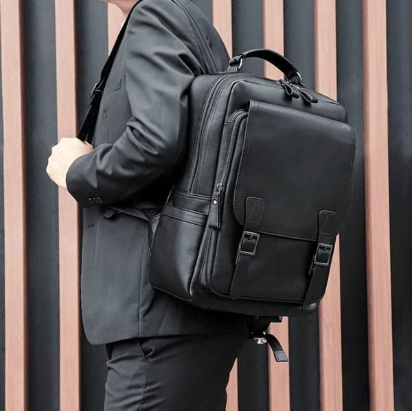 Balo Da Bò Thật VINTAGE Phong Cách Doanh Nhân Đa Chức Năng BPL304