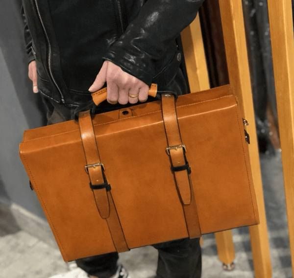 Vali Xách Tay Da Thật Cao Cấp Handmade CSL340