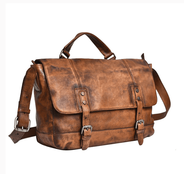 Cặp Da Bò VEG Patina Italy Cao Cấp Đựng Laptop & Hồ Sơ Bussiness Men SBM296