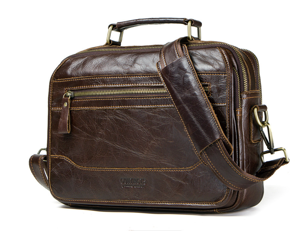 Túi Da Bò PULL UP Nhập Khẩu Đeo Chéo & Xách Tay Đựng iPad Classic SBM323