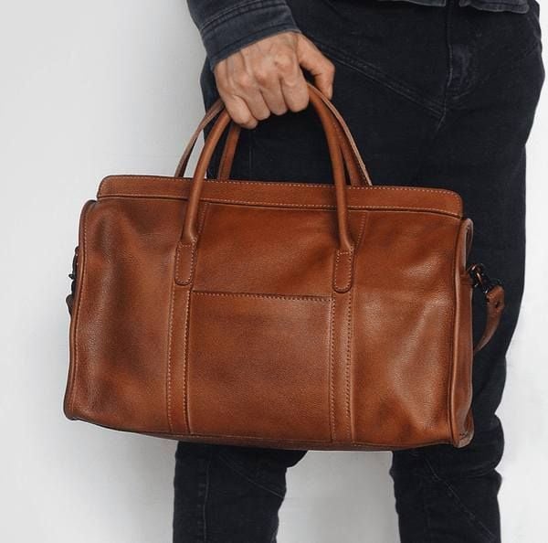 Túi Du Lịch Da Bò VEG Cao Cấp Nhập Khẩu Đựng Laptop Đa Chức Năng TBL312