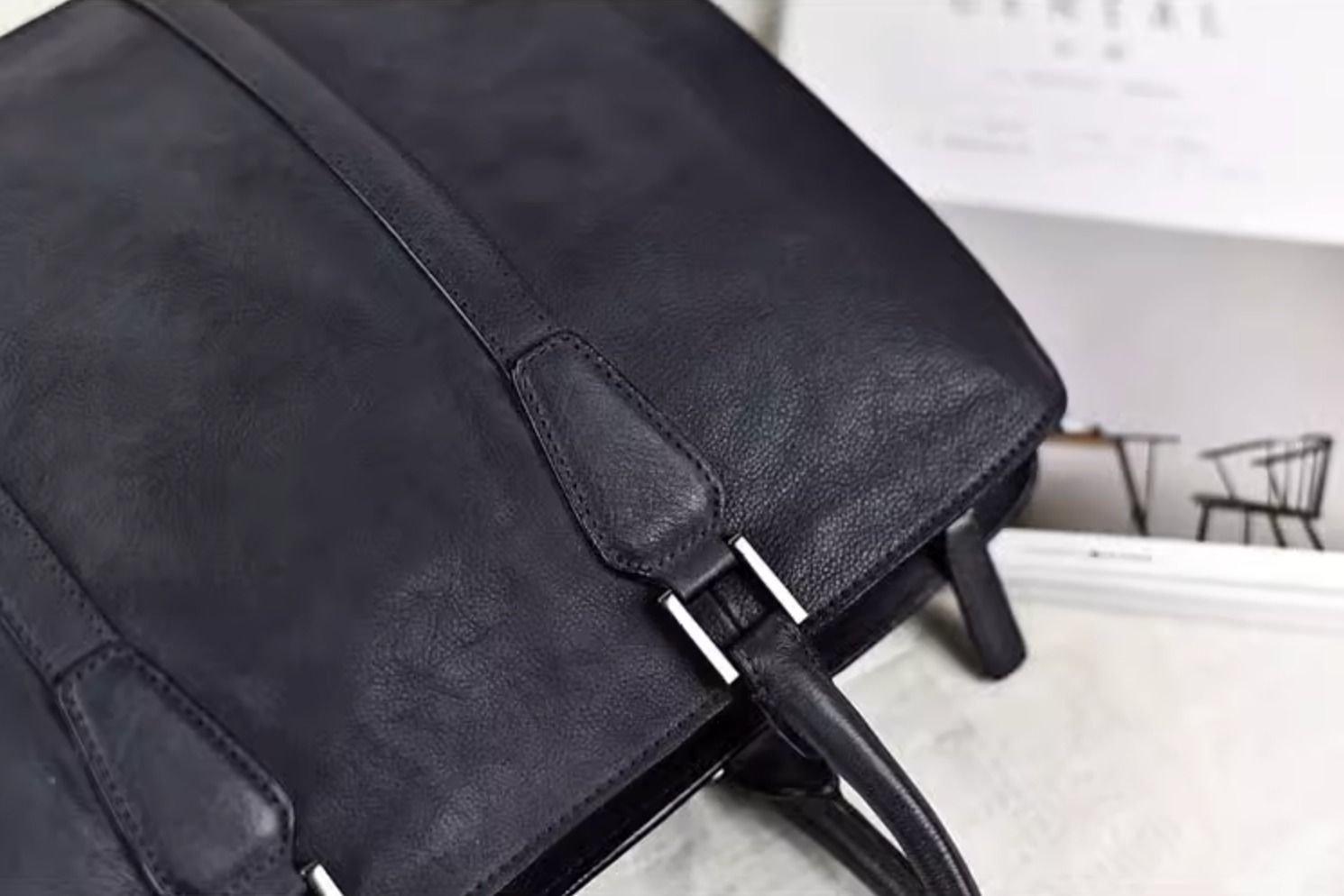 Cặp Da Bò VEG Patina Italy Cao Cấp Xách Tay Đựng Laptop & Hồ Sơ Bussiness Men SBM282