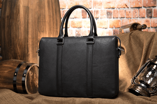 Cặp Da Bò VEG Patina Ý Cao Cấp Xách Tay Đựng Laptop & Hồ Sơ Bussiness Men SBM257