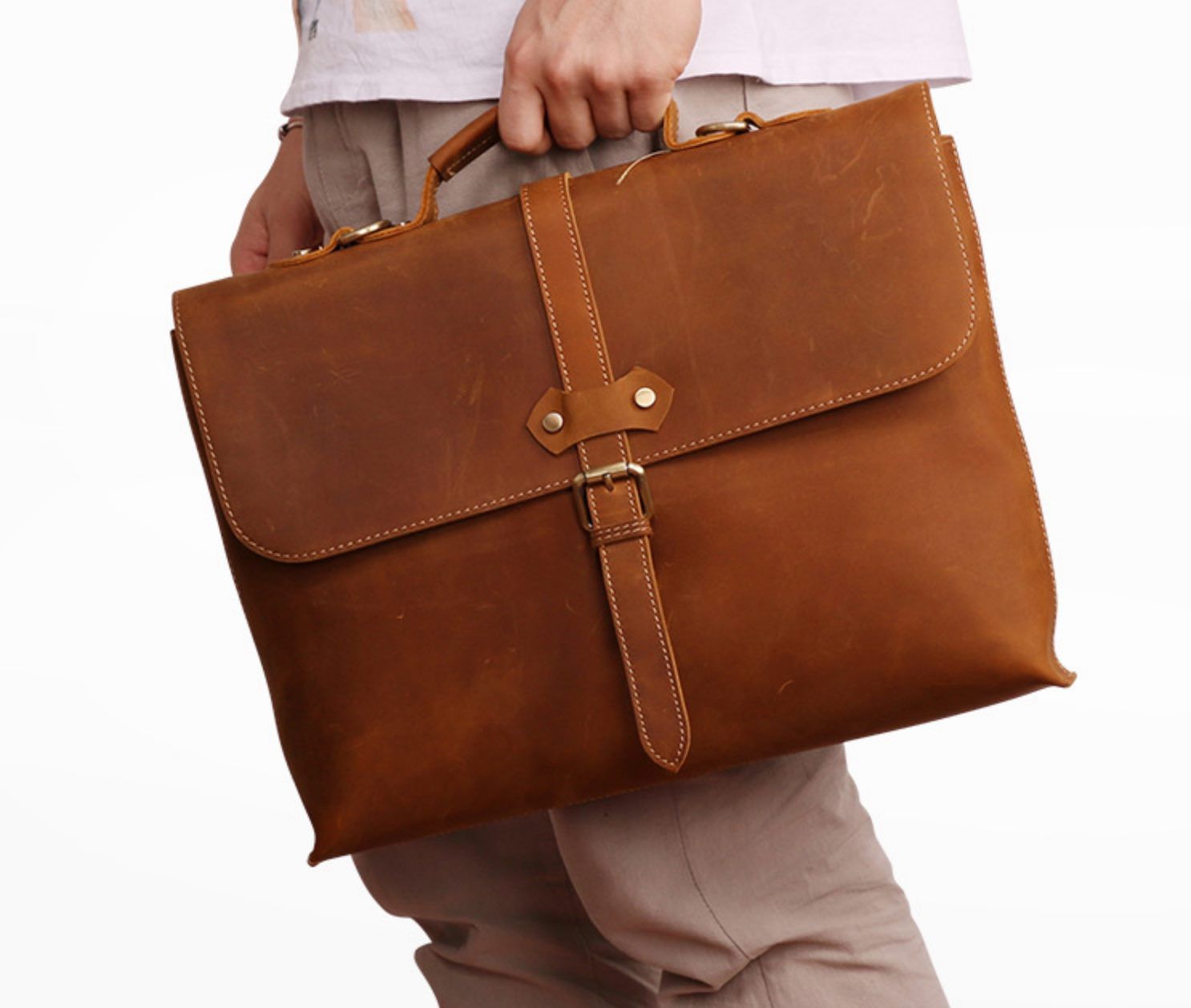 Cặp Da Doanh Nhân Cao Cấp Đựng Laptop & Hồ Sơ Classic SBM271