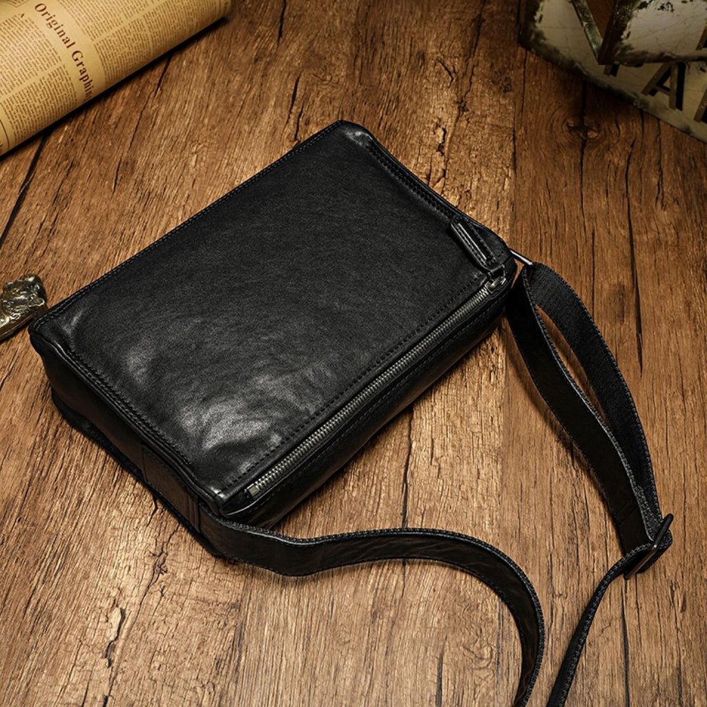 Túi Messenger Da Bò VEG Patina Ý Đeo Chéo Đựng IPad - VINTAGE SBM251