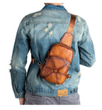 Túi Da Bò VEG Italy Cao Cấp Đeo Chéo Trước Ngực VINTAGE SBM246