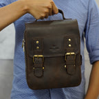 Túi Da Bò Italy Nhập Khẩu Đeo Chéo Đựng iPad - Classic SBM239