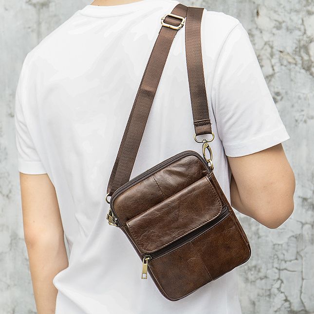 Túi Da Bò PULL UP Nhập Khẩu Đeo Chéo Đựng iPad Mini - Classic Edition TUDA SBM235