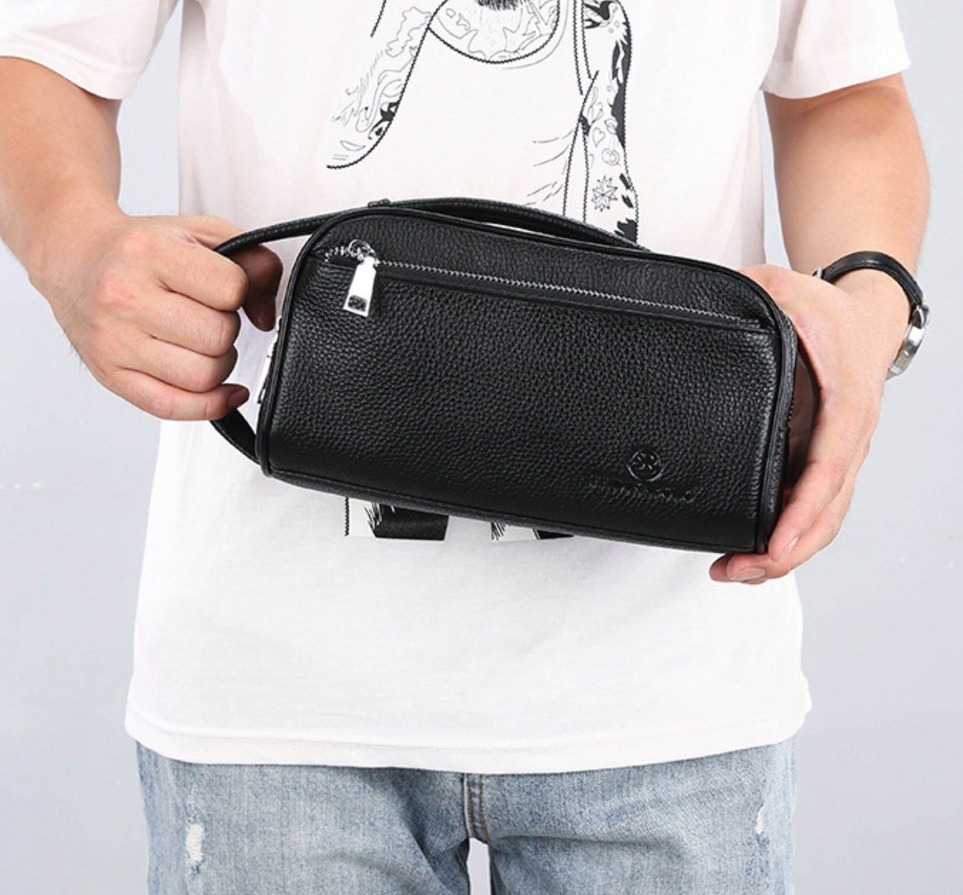 Ví Cầm Tay CLUTCH Nam Da Bò Nhập Khẩu CLH229