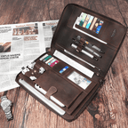 Cặp Da Bò Thật Cầm Tay Đa Năng RETRO, Phong Cách Doanh Nhân CLH212