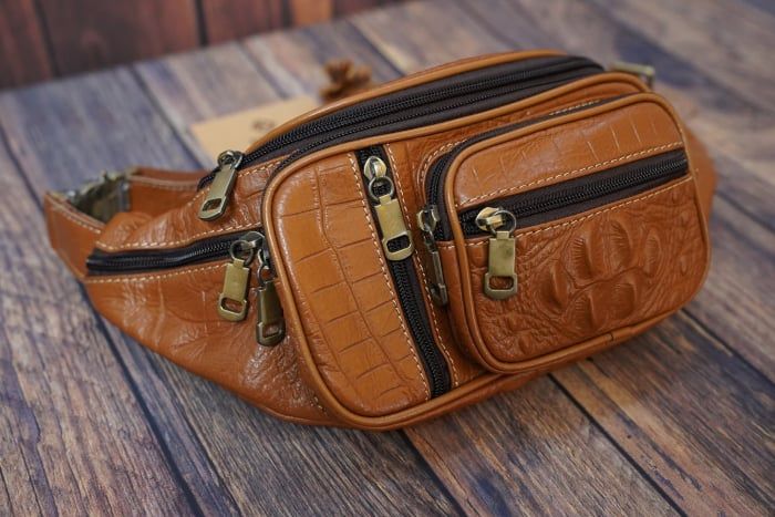 Túi Bao Tử Da Bò Thật RETRO Đeo Chéo Ngực Và Thắt Lưng SBM208