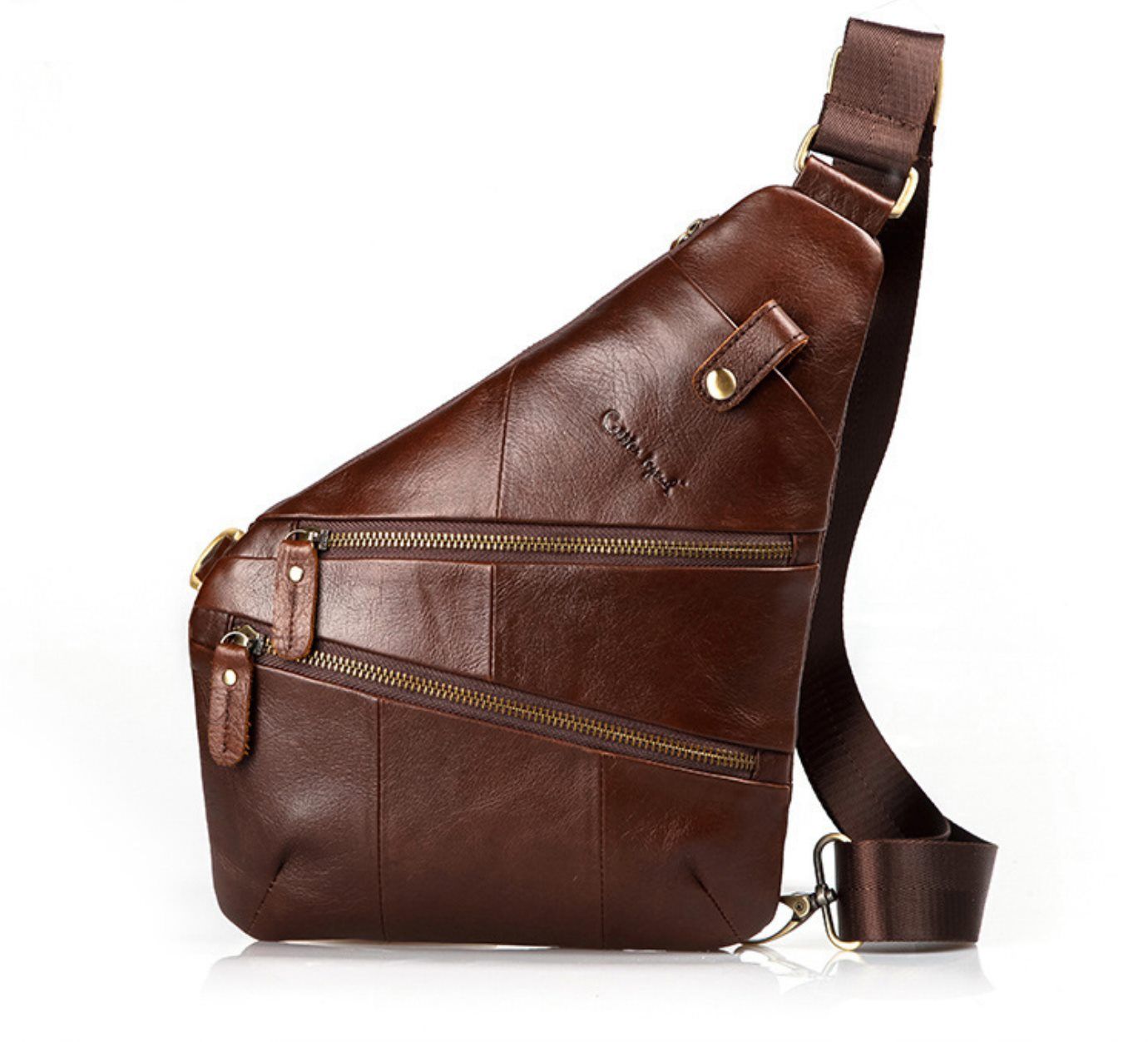 Túi Da Bò Thật Đeo Chéo Trước Ngực Cobbler Legend SBM204