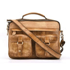 Cặp Da Bò VEG Italy Nhập Khẩu Đựng Laptop Phong Cách Cổ Điển SBM196