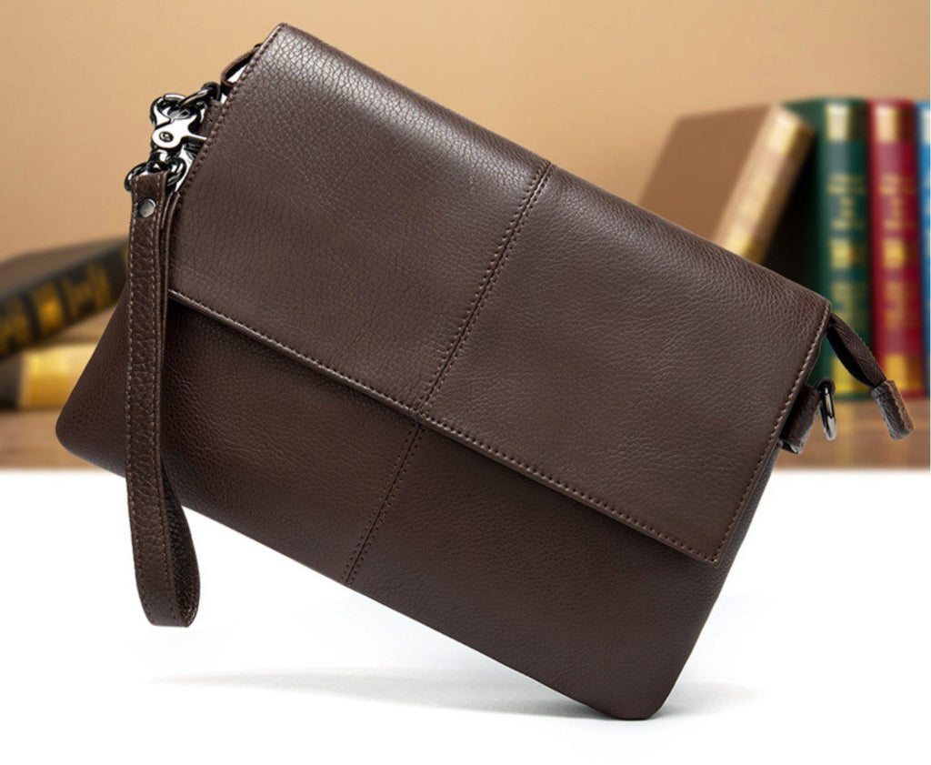 Túi Da Bò Thật Đeo Chéo & Clutch Cầm Tay Đựng IPad - Classic SBM188