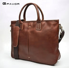 Cặp Xách Tay Da Bò VEG Nhập Khẩu Đựng Laptop RETRO TUDA SBM185