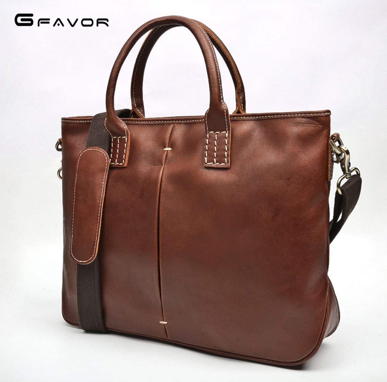 Cặp Xách Tay Da Bò VEG Nhập Khẩu Đựng Laptop RETRO TUDA SBM185