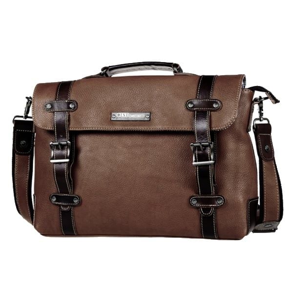 Cặp Xách Tay Da Bò VEG Italy Nhập Khẩu Đựng Laptop Phong Cách Cổ Điển SBM173