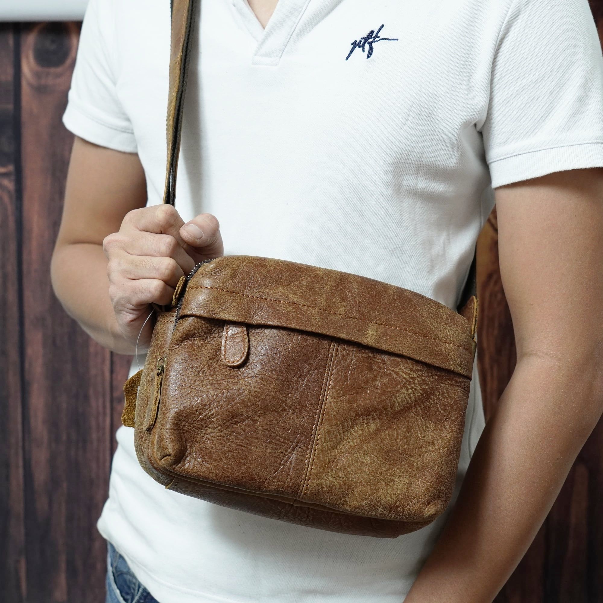 Túi Da Bò Thật Đeo Chéo - Classic Edition TUDA SBM182