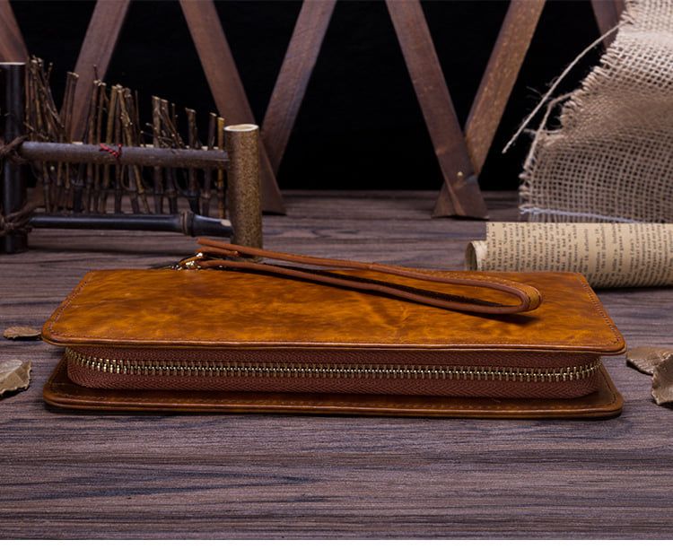 Ví Dài Cầm Tay Da Bò VEG Nhập Khẩu Berry & Ken TUDA W179