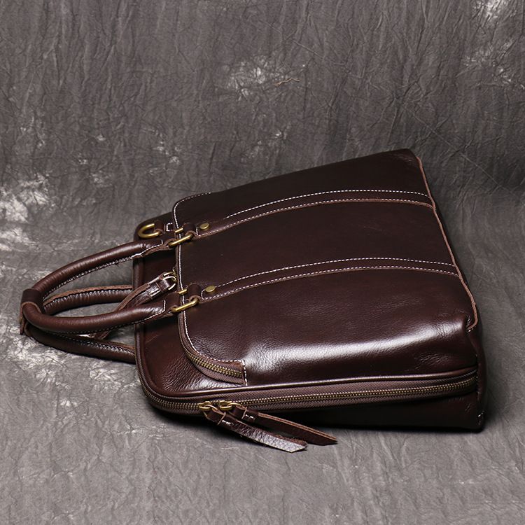 Túi RETRO nam da bò thật đeo vai & xách tay chứa Laptop Business Style SBM168