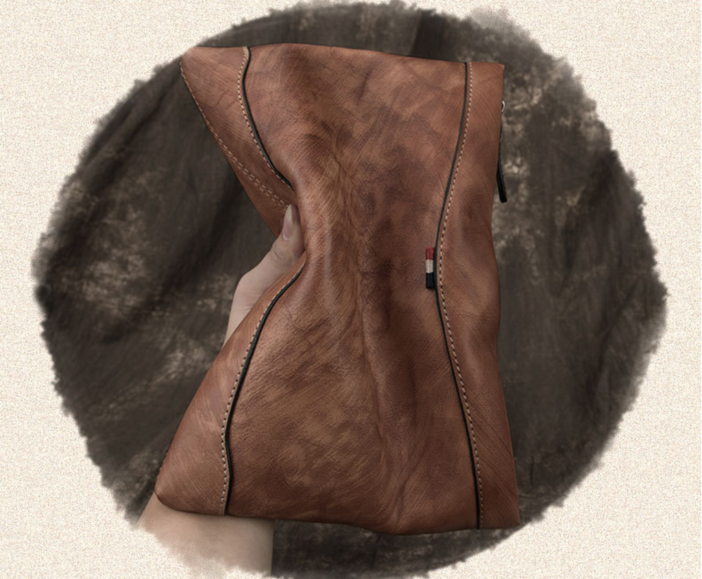 Ví Cầm Tay CLUTCH Nam Da Bò VEG Patina Nhập Khẩu CLH154