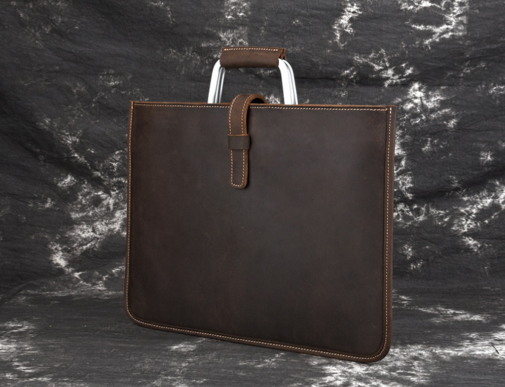 Túi RETRO nam da bò sáp đeo vai & xách tay đựng iPad cho dân kinh doanh SBM156