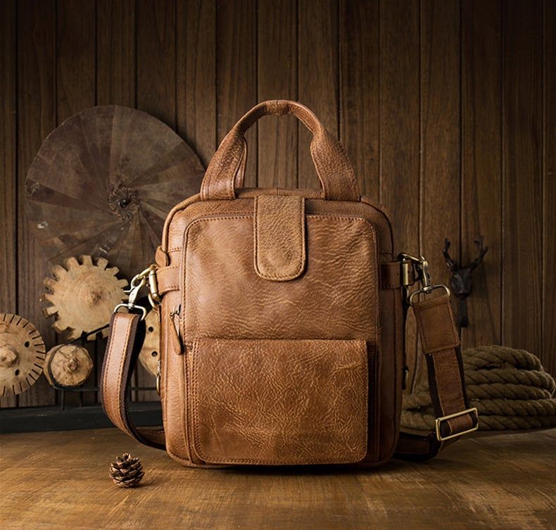 Túi da bò thật đựng laptop phong cách doanh nhân RETRO SBM157