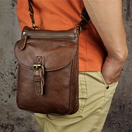 Túi da bò thật đeo chéo nhỏ gọn Berry & Ken RETRO - Classic edition SBM118