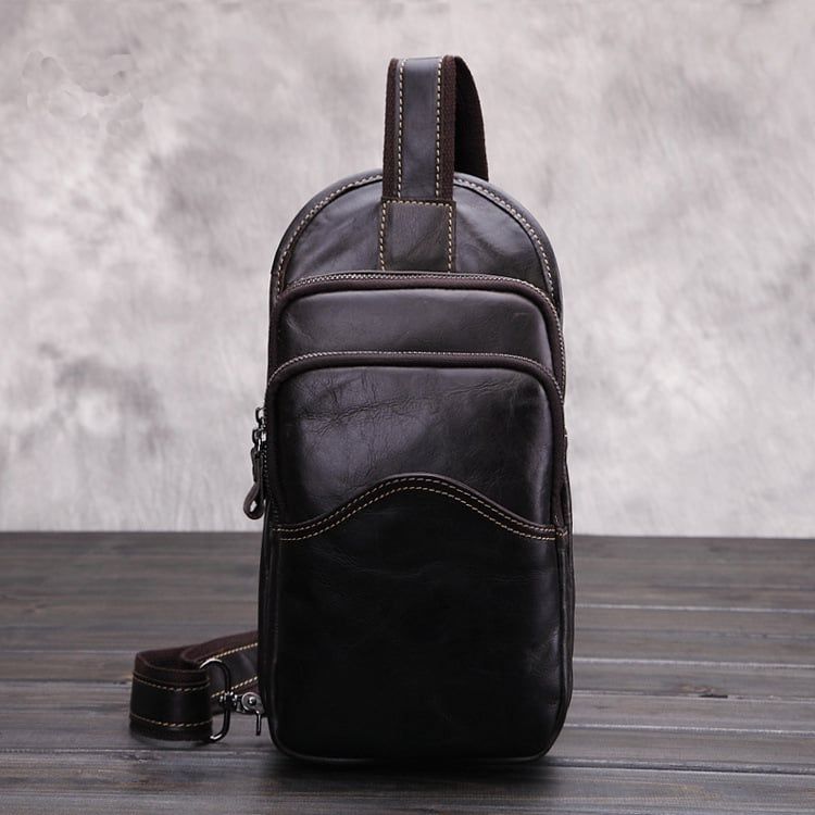 Túi da bò thật đeo chéo ngực Berry & Ken RETRO SBM122