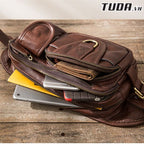 Túi Da Bò Thật đeo chéo ngực, thắt lưng Berry & Ken RETRO - Classic Edition SBM124